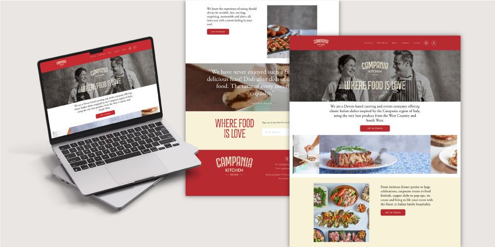 Campania Kitchen website